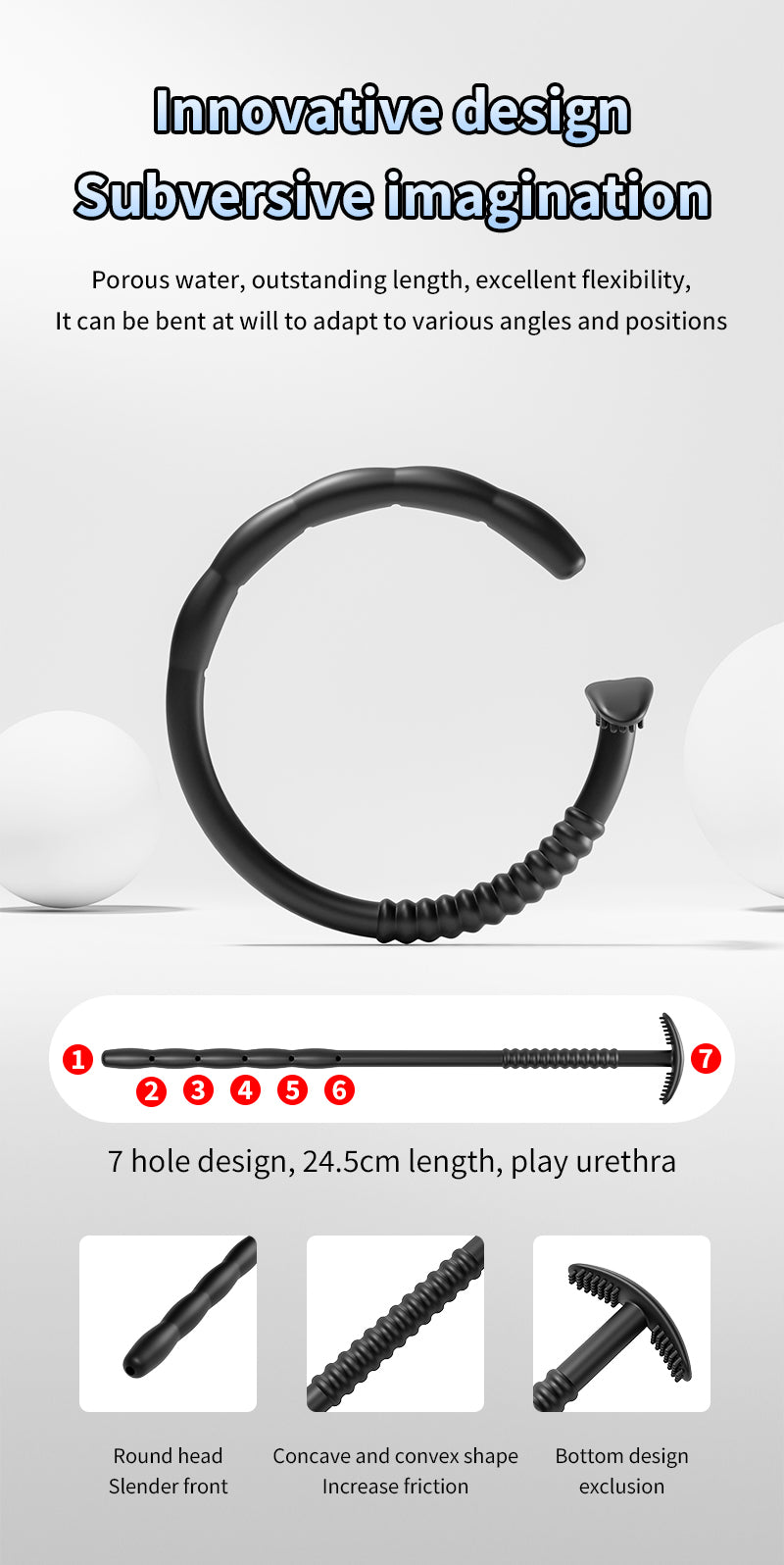 Silicone Urethral Exploration Plug - image 9
