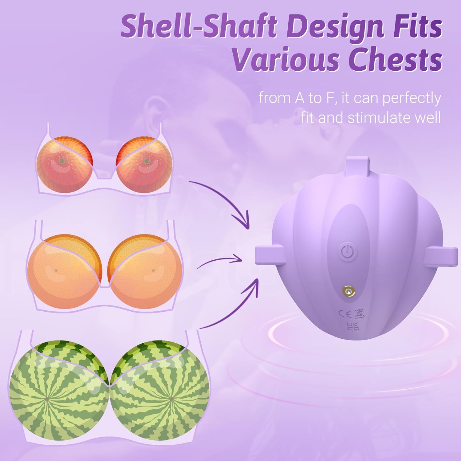 Nipple Vibrator with Straps Remote Control Wearable Nipple Toys - image 4