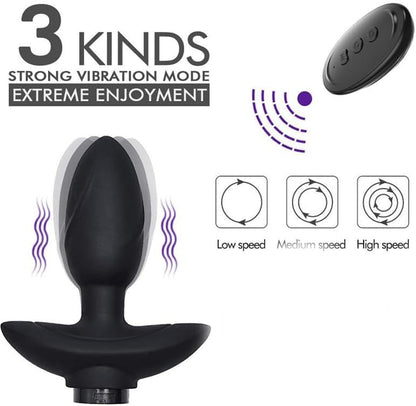Vibrating Foxy Tail Silicone Anal Plug - image 4