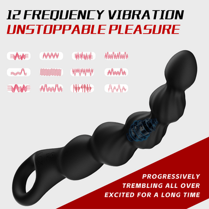 WavePulse Pro - 12X Vibrating Anal Beads - image 5