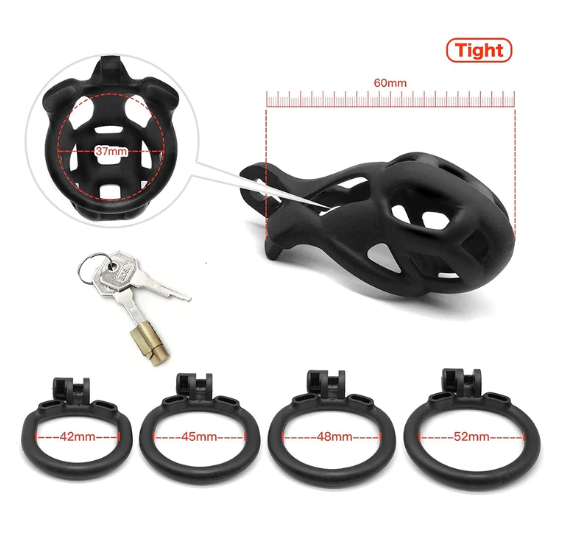 Cobra Male Chastity Cage Device Kit - Tight - image 2