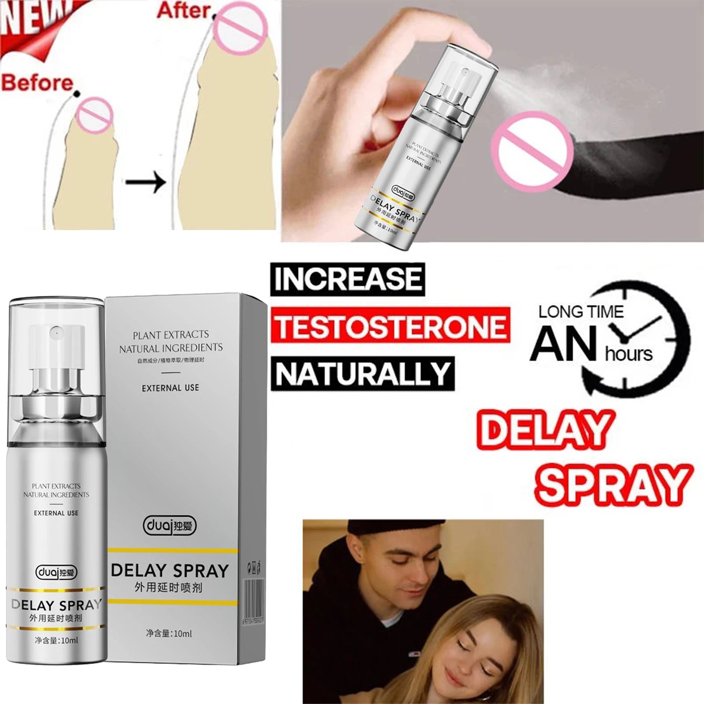 Lasting 60 Minutes Sex Long Time Delay Spray - image 4