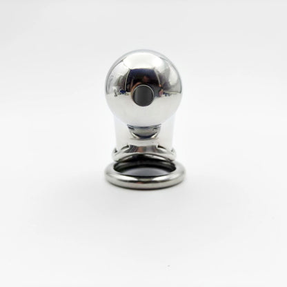 Stainless Steel Long Cylindrical Chastity Cage - image 4