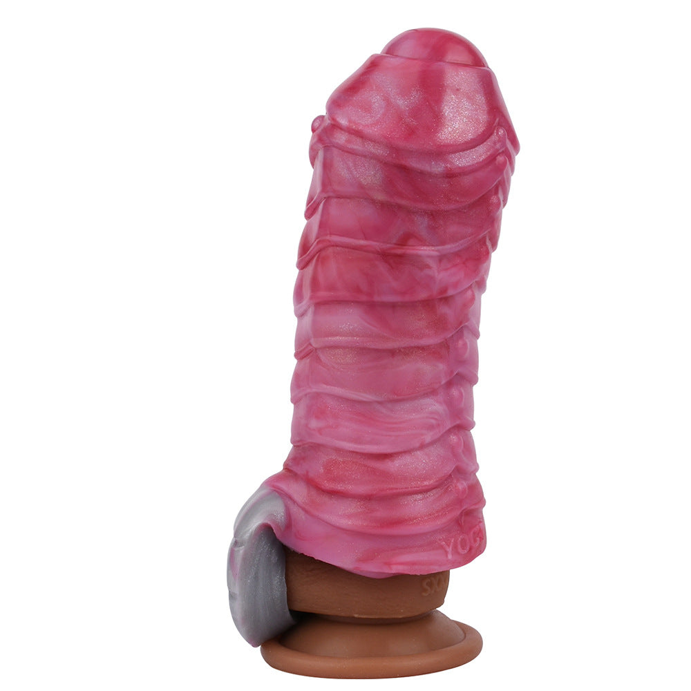 Silicone Large Penis Sleeve Fantasy Monster Sheath Cock Extender - image 4