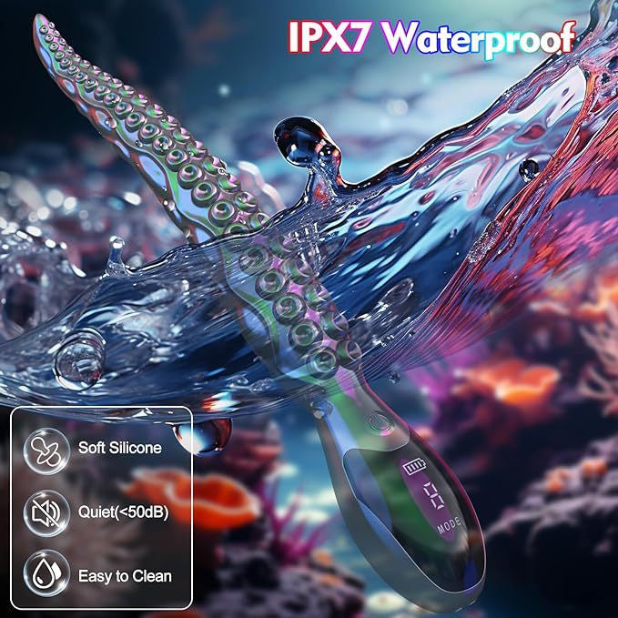 Octopus Tentacle Vibrator LED Display Monster Dildo - image 4