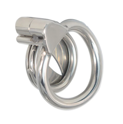 Small Leaf Blade Micro Steel Cock Cage (0.5 inches) - image 3