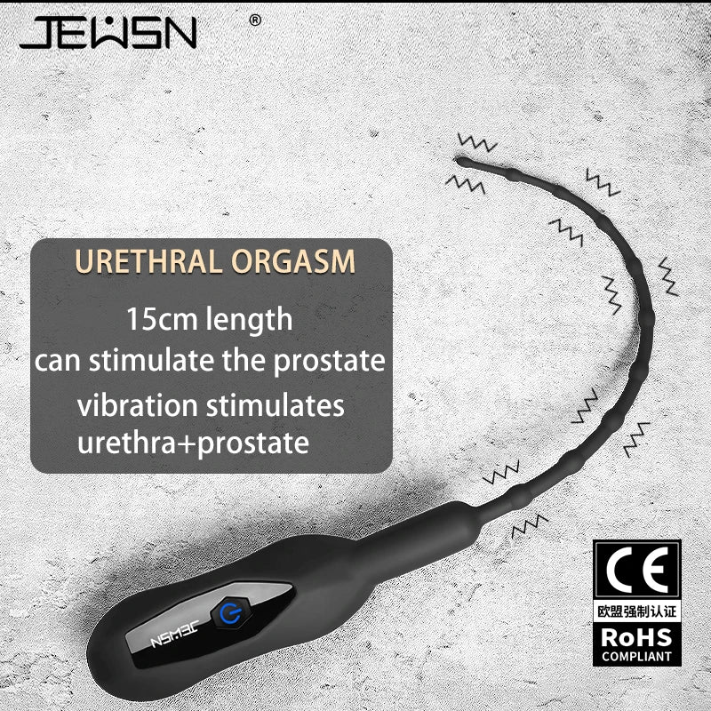 10 Frequency Urethral Vibrator Catheter Penis Plug - image 1