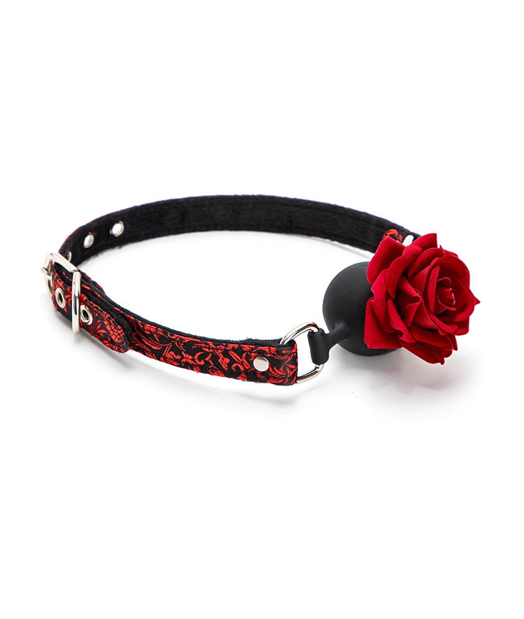 Breathable Adult Ball Gag – Best Bondage Mouth Gag for Couples & BDSM Play - Red - image 2