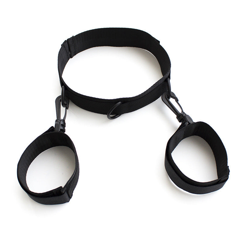 Vegan-friendly Collar And Cuff Set - Black - image 0