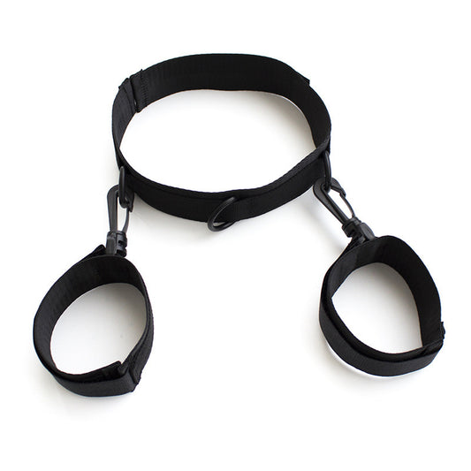 Vegan-friendly Collar And Cuff Set - Black - image 0