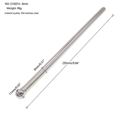 Stainless Steel Urethral Sounding Rod - 8mm - image 2