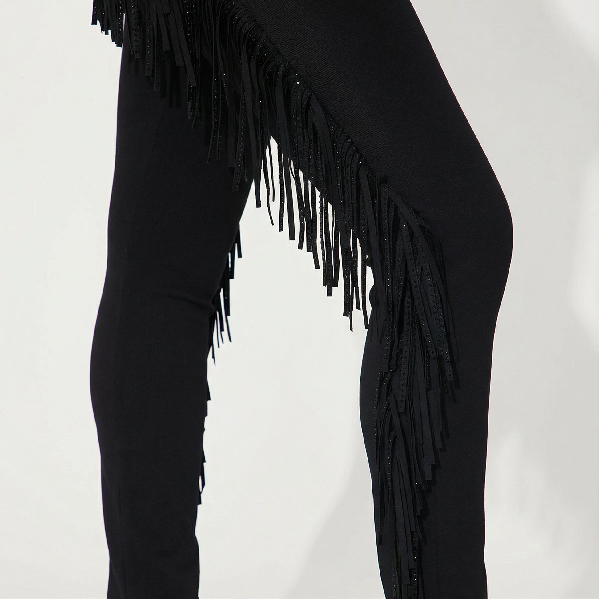 Rhinestone Fringe Legging - image 3