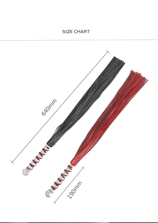 Glass Dildo Flogger SM Whip - image 1