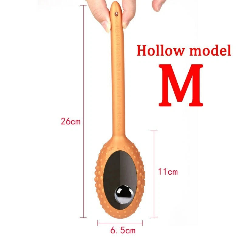 Anal Plug With Rolling Ball - M-Golden - image 4