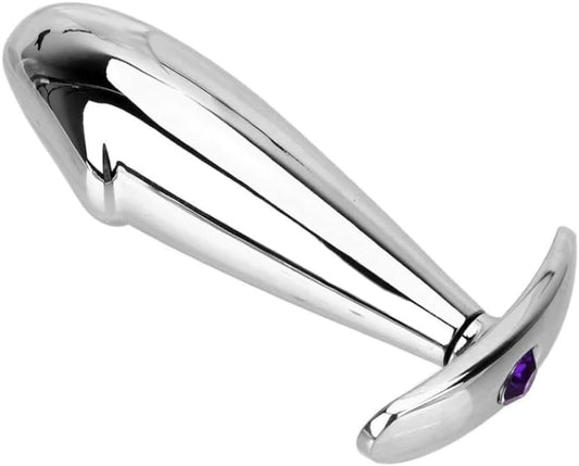 Stainless Steel Realistic Cock Head Anal Butt Plug Anal Trainer - image 1
