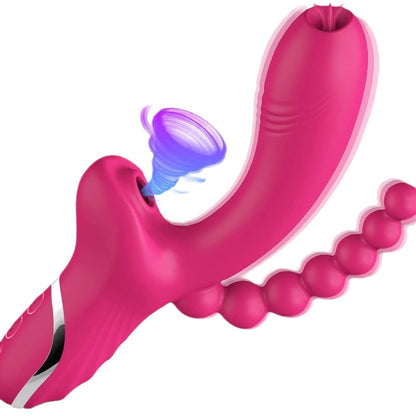 G Spot Pearl Vibrator Electric Wand Toy - Rose - image 5