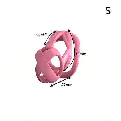 StealthCore Male Chastity Cage - Pink S Flat Ring - image 5