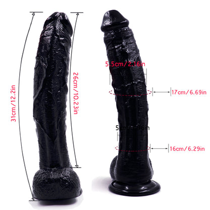 Realistic Silicone Extra Long 12-inches Big Dildo  - image 3