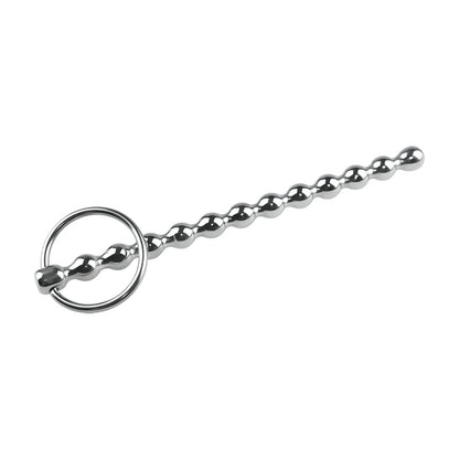 5.9''  Stainless Steel Beaded Urethral Plug With Dual Ring - image 3
