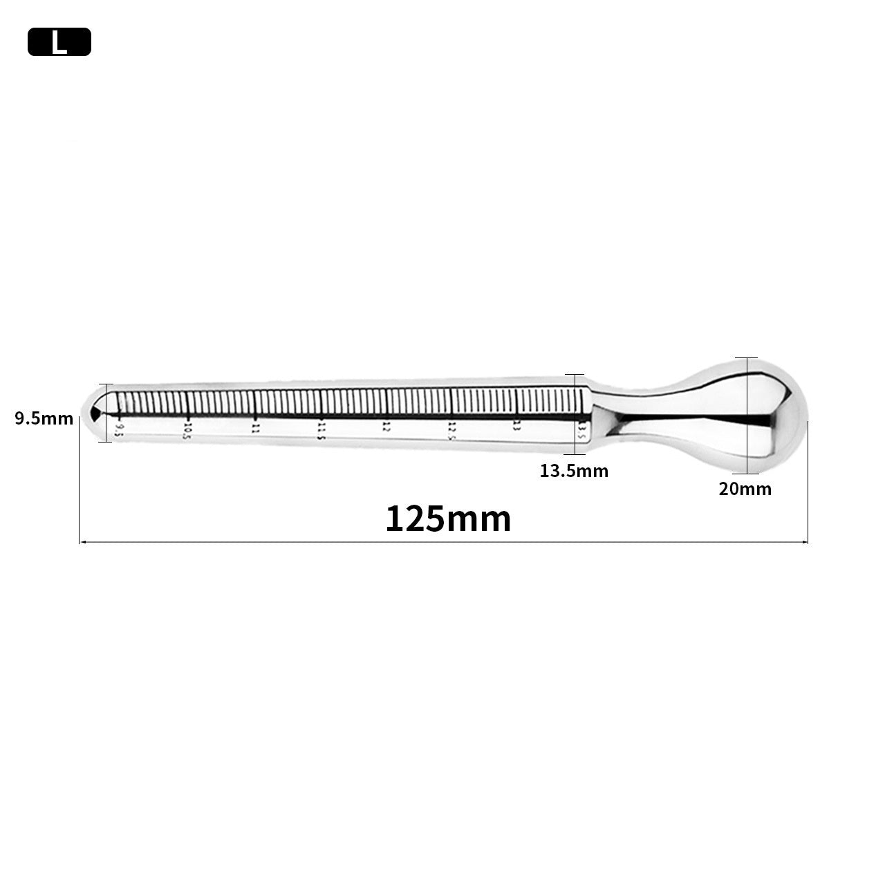 Stainless Steel Urethral Sounding Rod with Scale - L - image 8