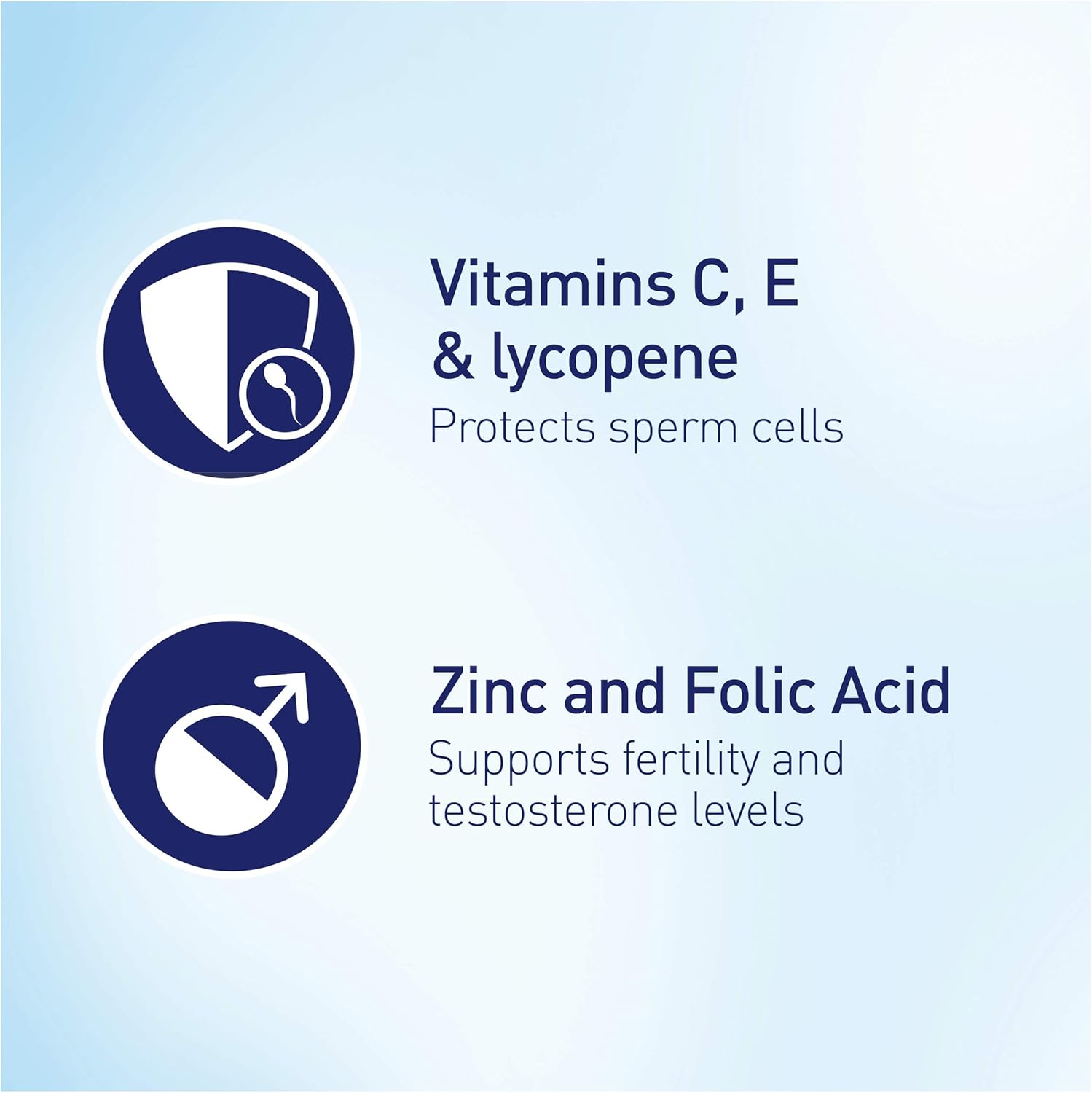 Sperm Health Support 90 CAPS: combination of vitamins - image 3