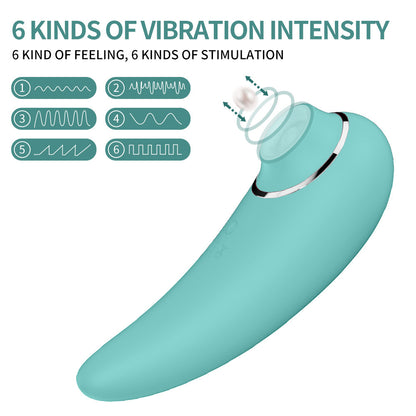 Tongue Licking Tease 6-modes Clitoris  Vibrator - Blue - image 4