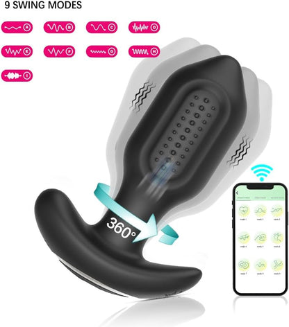 360° Rotating Vibrating Butt Plug APP-Controlled Sex Toy - image 2