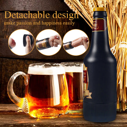 Beer Bottle Shaped Strong Sucking Handheld Pocket Pussies - image 8
