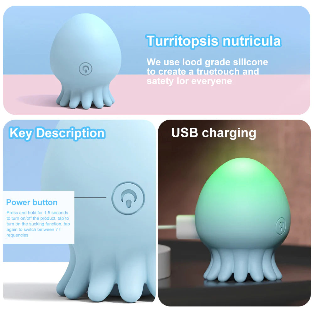 Octopus Shaped Vibrator Toy - image 1