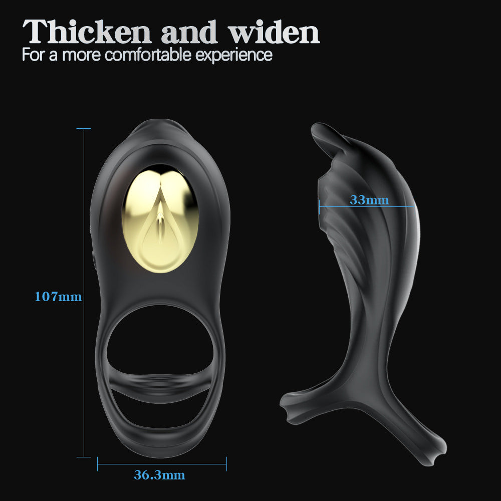 Vibrating Cock Ring with Clit Licking Mode - image 4