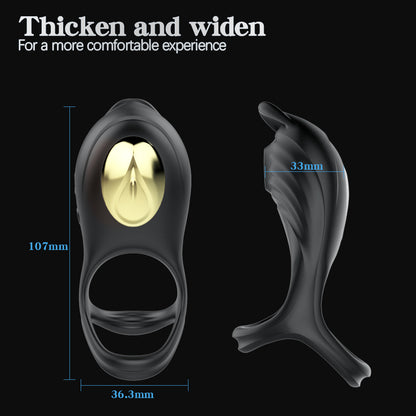 Vibrating Cock Ring with Clit Licking Mode - image 4