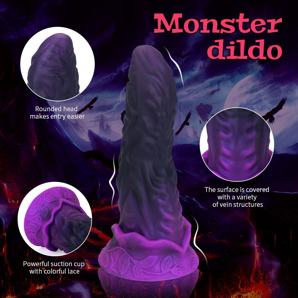 Amethyst Behemoth Triple Dominance Dildo - image 6