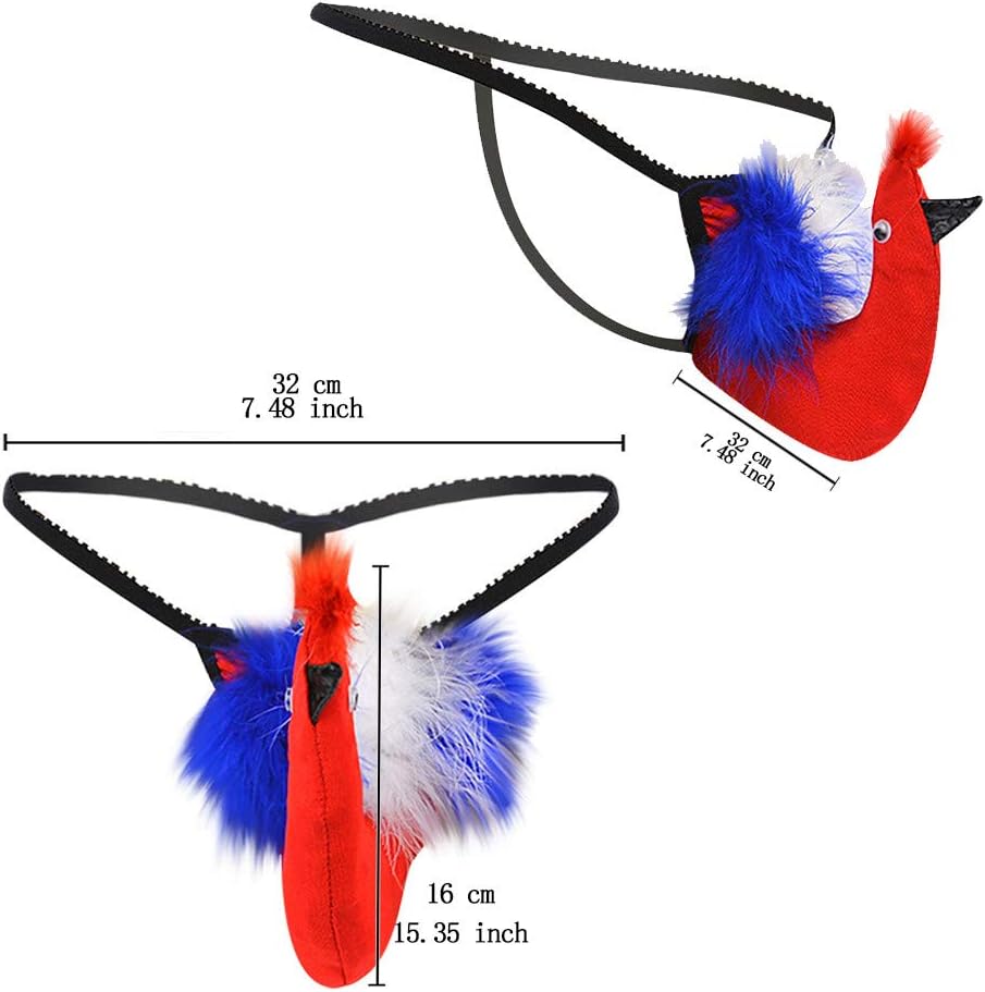 Men's Funny Big Bird Penis Pouch Thong - image 5