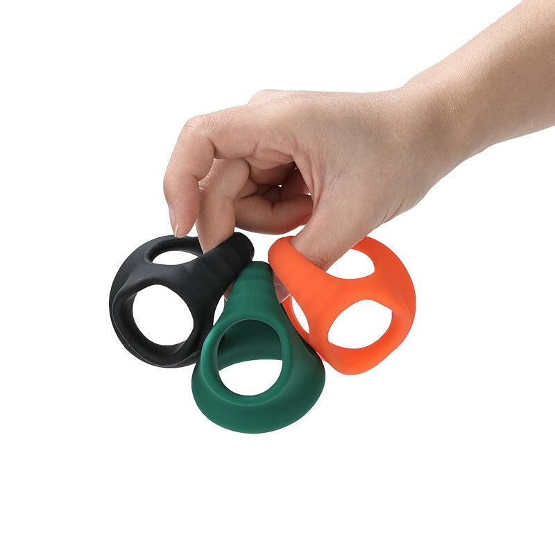 Four Holes Cock Ring Comfortable Lock Ring - image 0