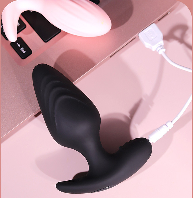 Vibrating Rechargeable Silicone Anal Plug - image 5