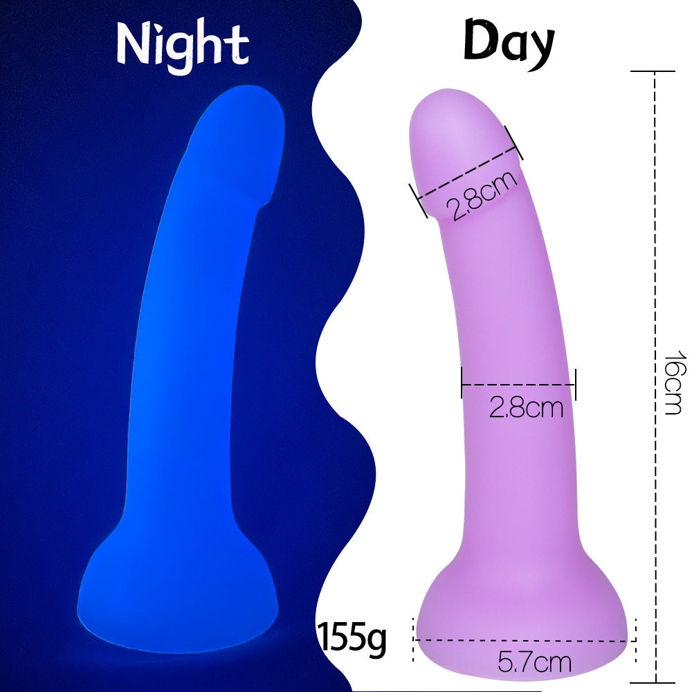Luminous Silicone Dildo - E - image 4