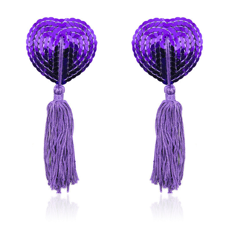 Nipple Tassels - Purple - image 3