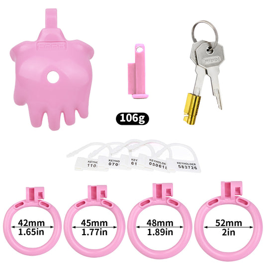Resin Flat Chastity Cage - C - image 4