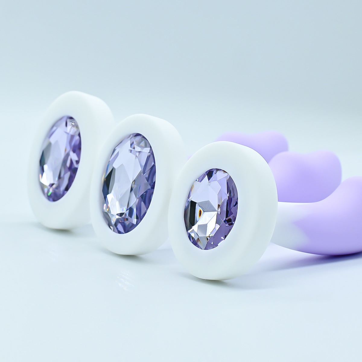 Crystal Base Silicone Anal Plug - image 12