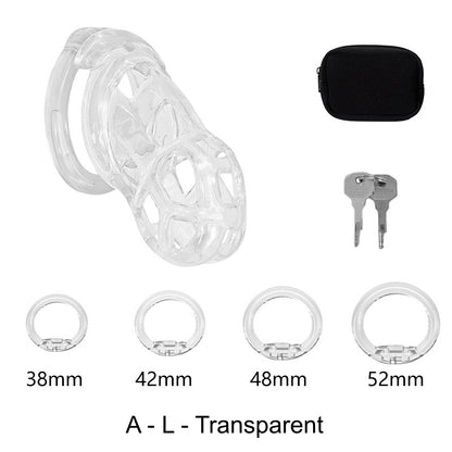 High Quallity TPE Chastity Cage - A - L - Transparent - image 3