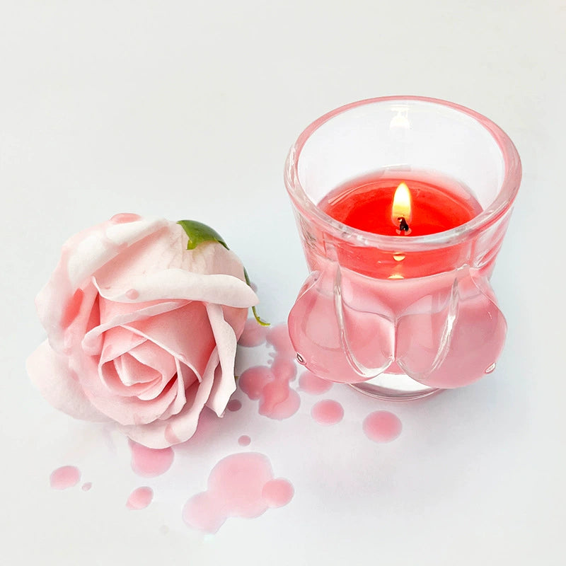 Low-temperature Natural Soy Wax Candles - Pink - image 1