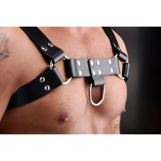 English Bull Dog Leather Chest Harness Sexy Men Lingerie - image 1