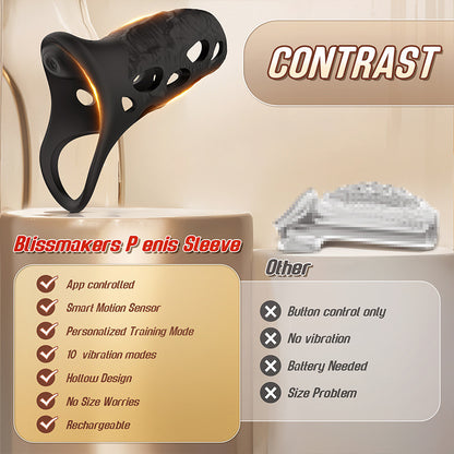 Vibrating Penis Sleeve Cock Ring with APP Control - image 2