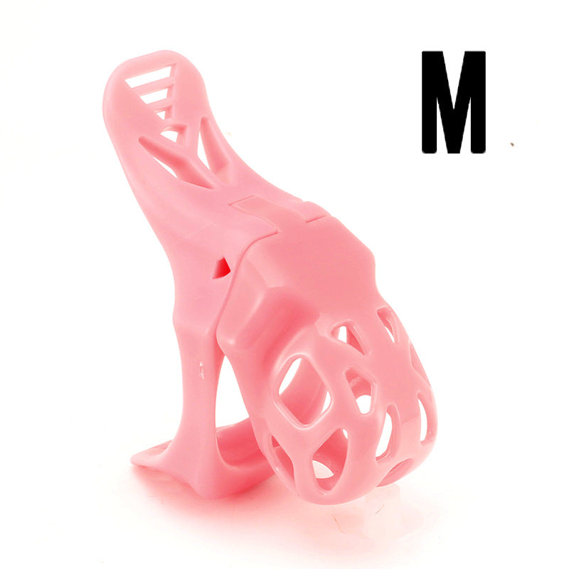 Swallow Tail Chastity Cage - A - Pink - M - image 20