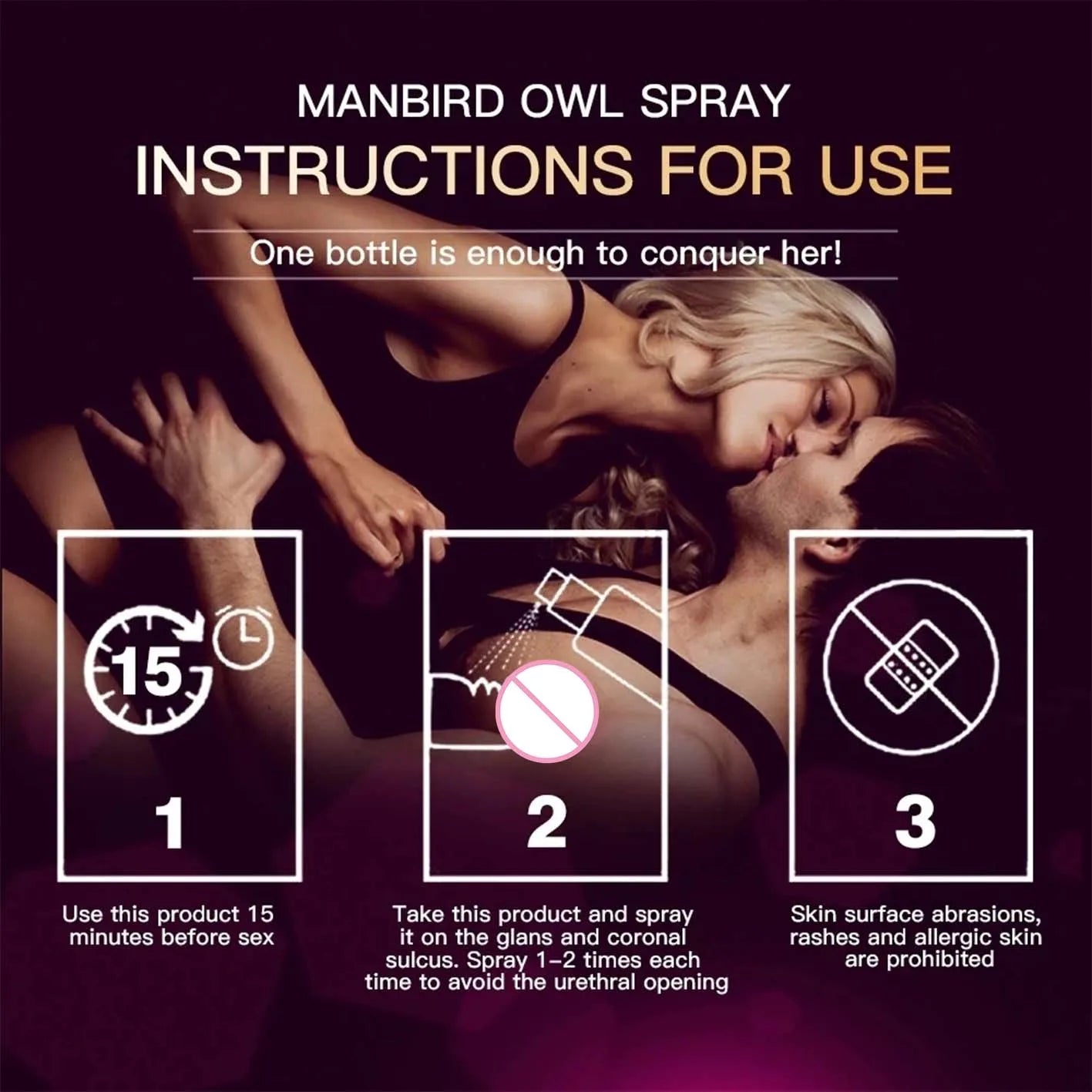 Men PE 60 Minutes Long Lasting Ejaculation Delay Spray - image 3