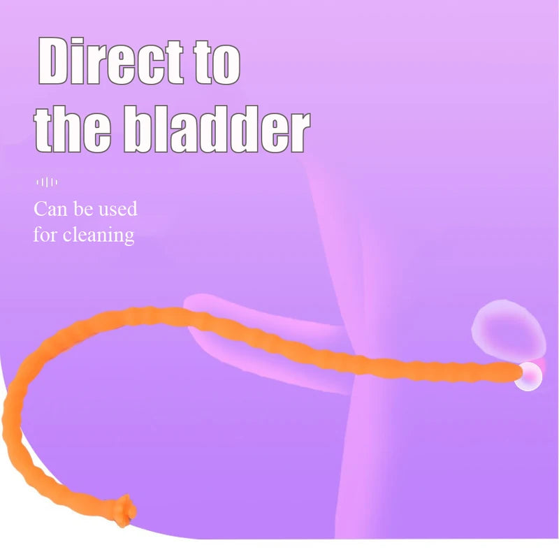  Silicone Hollow Urethra Sound To Stimulate The Plunger Masturbation - image 1