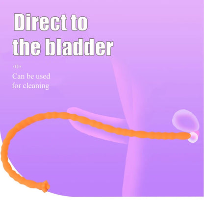  Silicone Hollow Urethra Sound To Stimulate The Plunger Masturbation - image 1