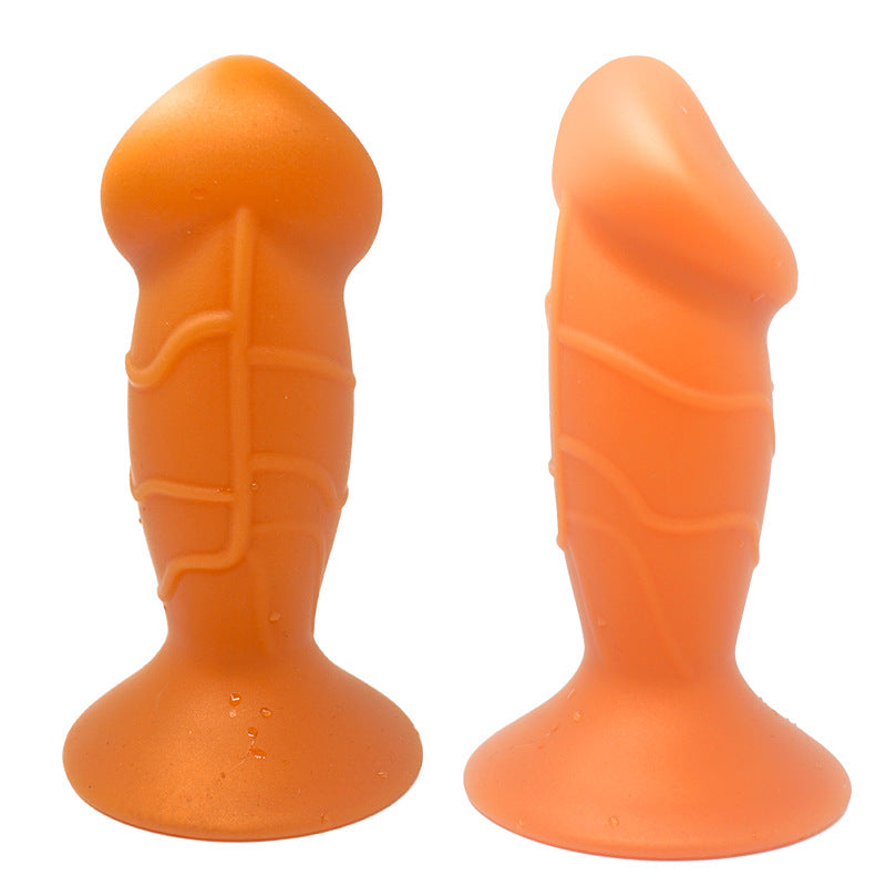 Silicone Large Butt Plugs - Yellow  - XL - image 3