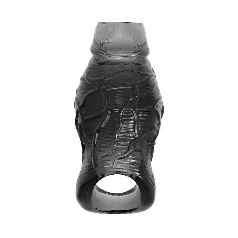 Punch-Style Studded Open-Head Penis Sleeve - image 3
