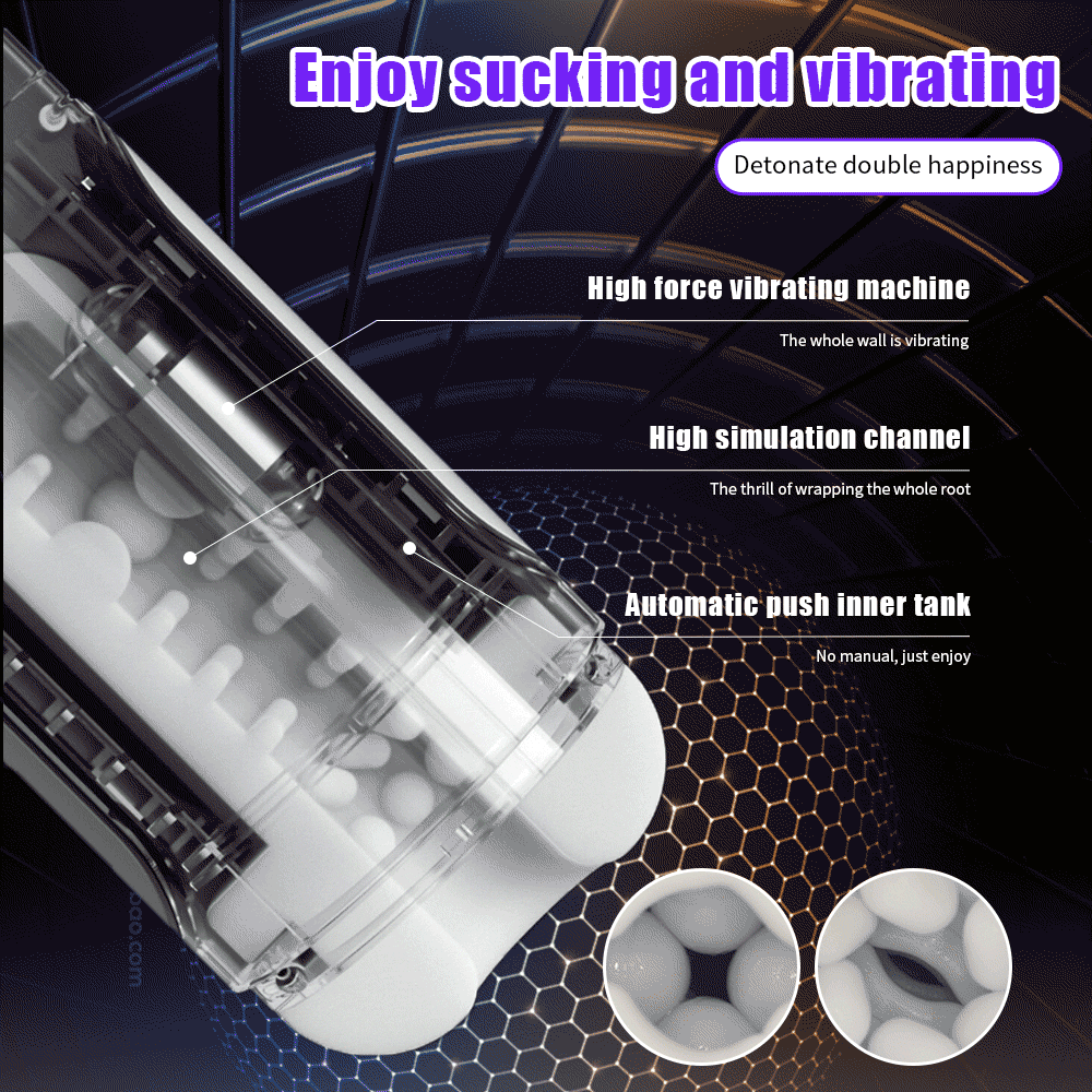 Automatic Telescoping Stroker With Suction & Vibration - image 4